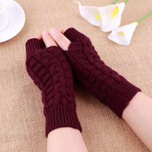 Load image into Gallery viewer, Autumn Winter Women Warmth Knitted Arm Fingerless Gloves Long Stretchy Mittens Men Women Winter Hand Arm Warm Female Gloves