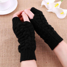 Load image into Gallery viewer, Autumn Winter Women Warmth Knitted Arm Fingerless Gloves Long Stretchy Mittens Men Women Winter Hand Arm Warm Female Gloves
