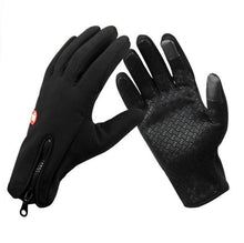 Load image into Gallery viewer, Windstopers Gloves Anti Slip Windproof Thermal Warm Touchscreen Glove Breathable Tactico Winter Men Women Black Zipper Gloves