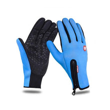 Load image into Gallery viewer, Windstopers Gloves Anti Slip Windproof Thermal Warm Touchscreen Glove Breathable Tactico Winter Men Women Black Zipper Gloves