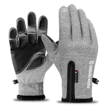 Load image into Gallery viewer, 5 Size Cold-proof Unisex Waterproof Winter Gloves Cycling Fluff Warm Gloves For Touchscreen Cold Weather Windproof Anti Slip